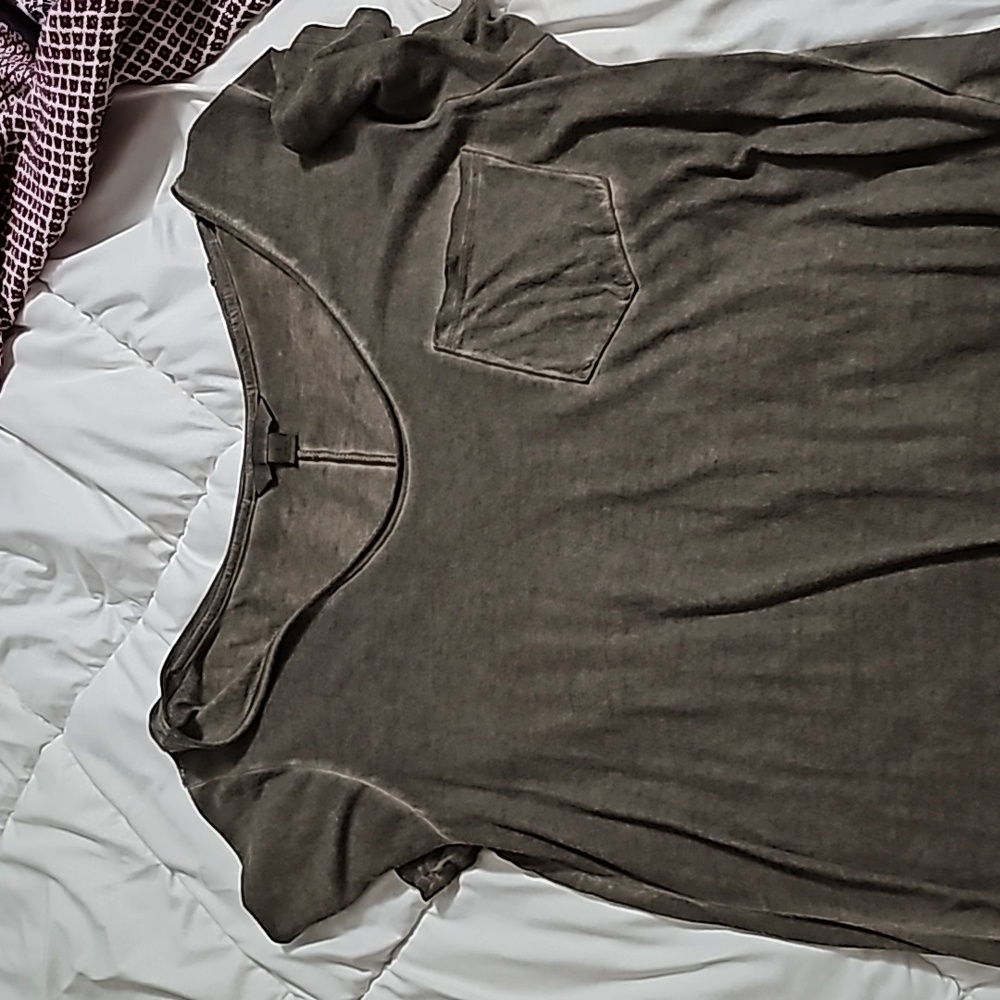 Calvin Klein Brownish/Olive Pocket Tee